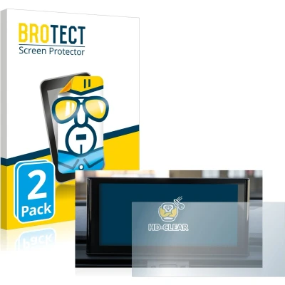 Afbeelding van BROTECT Screenprotector voor Audi Q5 2021 MMI Navigation Plus 10.1&quot; Folie Beschermfolie transparant (2 Stuks)