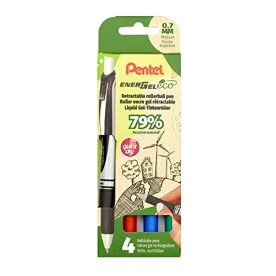 Afbeelding van Pentel roller Energel BL77E 4, 0,7 mm, assorti, set van 4 stuks