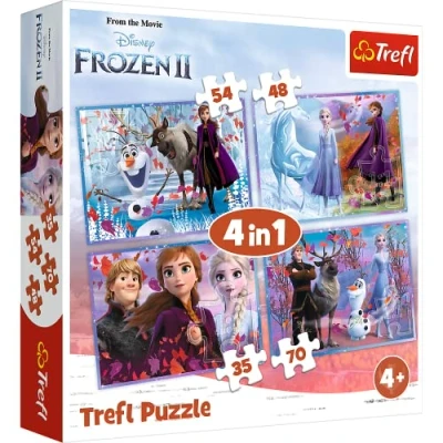 Afbeelding van Puzzel Frozen 2 4 in 1: 35/48/54/70 stukjes