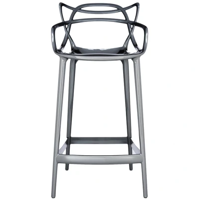 Afbeelding van Kartell Masters Stool Metal Titanium Pot Interieur