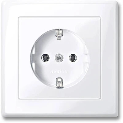 Afbeelding van Merten MEG2301 1425 Wandcontactdoos System M Wit