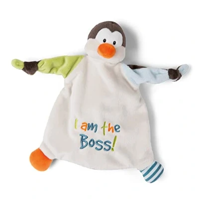 Afbeelding van NICI 47133 Pinguïn I am The Boss 25 x cm vanaf 0 maanden knuffeldier voor baby&#039;s en peuters baby&#039;s, meisjes jongens