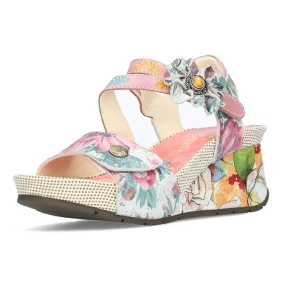 Afbeelding van Laura Vita sandales mode femme Barry 324, Pointure:40 EU, La couleur:rose