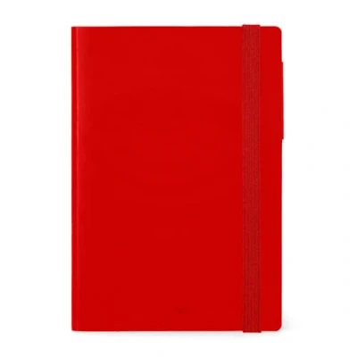 Afbeelding van LEGAMI AGENDA 2025 Week op 2 pagina&#039;s verticaal 12x18cm hardcover RADIANT RED