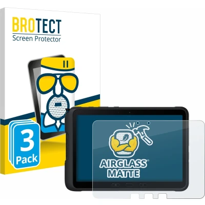Afbeelding van BROTECT Screenprotector voor Samsung Galaxy Tab Active 4 Pro (Landschapsmodus) Folie Beschermfolie Beschermglas matte (3 Stuks)