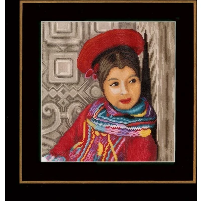 Afbeelding van Aida Telpakket kit Peruaans meisje Lanarte PN 0149286