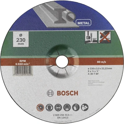 Afbeelding van Bosch Accessories A 30 S BF 2609256313 Doorslijpschijf gebogen 230 mm 1 stuk(s) Metaal
