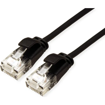 Afbeelding van ROLINE UTP Data Center Patchkabel Cat.6A (Class EA), LSOH, extra dun, zwart, 2 m