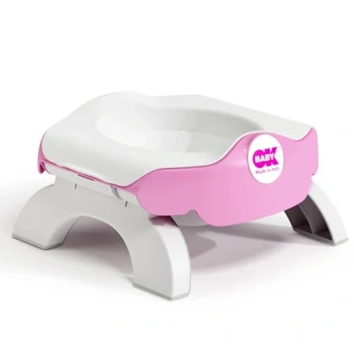 Afbeelding van OKBaby Roady 3 in 1 toiletpotje, wit/roze