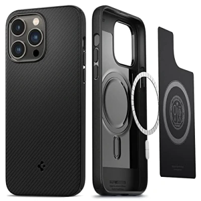 Afbeelding van Spigen Mag Armor Case hoesje voor iPhone 14 Pro Max zwart Magfit