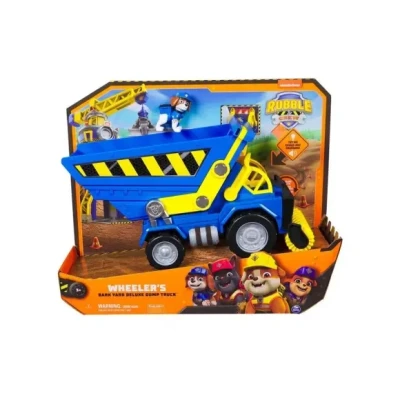 Afbeelding van Rubble &amp; Crew Blafwerf Vuilniswagen bouwspeelgoed met lichten, geluiden en Wheeler figuurtje