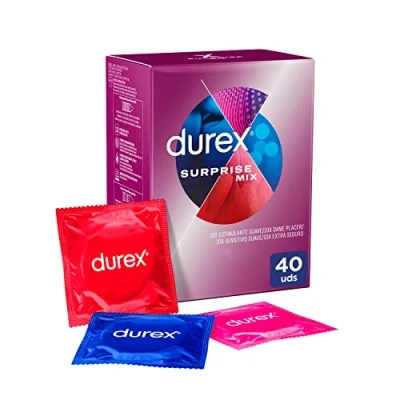Afbeelding van Durex Surprise Me 40 condooms Stimulerende Voordeelverpakking Voor Meer Plezier