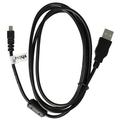 Afbeelding van vhbw USB datakabel compatibel met Panasonic Lumix DMC XS3, F4, FS4, FS9, LZ40, SZ8, SZ10, TZ55, TZ56, TZ57