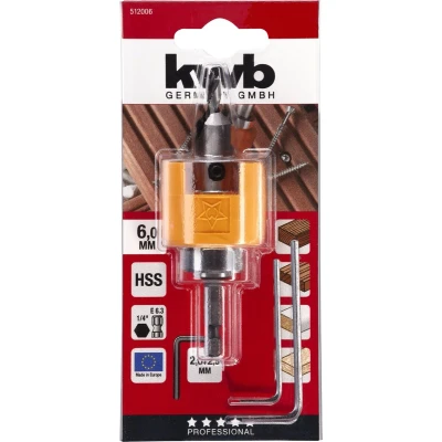 Afbeelding van KWB Opsteek Verzinker Set 6mm