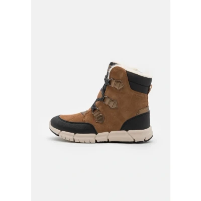 Afbeelding van Geox Flexyper GIRL Snowboots voor kinderen, Maat: 35, Whisky/black Leer en textiel