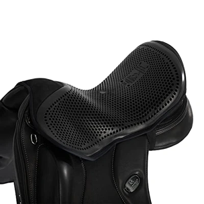 Afbeelding van Acavallo Seat Saver Dressage Out Gel Zitkussen Zwart Maat L 10 mm