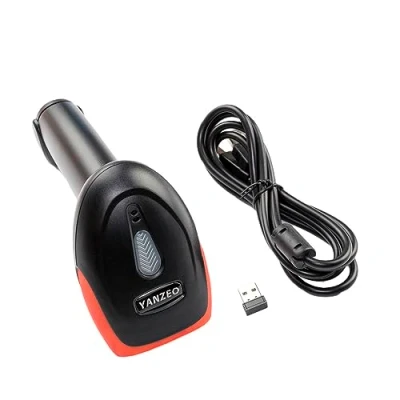 Afbeelding van Yanzeo Draagbare USB Draadloze Barcodescanner 2.4G 1D 2D QR Code Pos Laser
