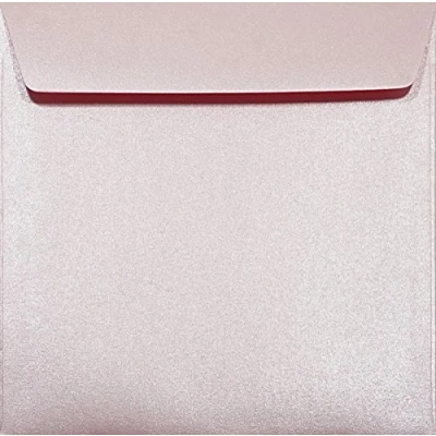 Afbeelding van Netuno Majestic Petal vierkante enveloppen, parelmoer, 156 x mm, vierkant, hoogwaardig, met rechte klep, metallic effect, glanzend, voor uitnodigingen