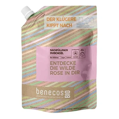 Afbeelding van Benecos Wild Rose Shower Gel 1LT
