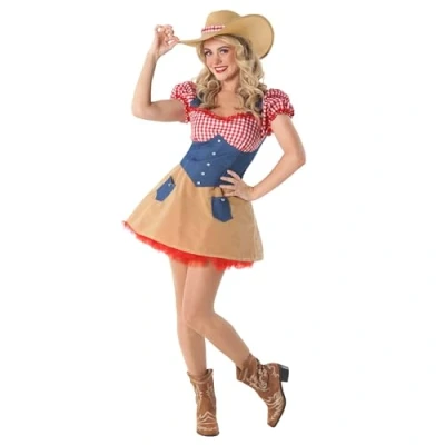 Afbeelding van Fun Shack cowboykostuum voor dames, cowgirl, dameskostuum, cowboy, cowboykostuum, maat S