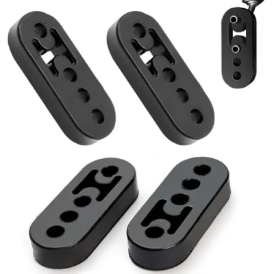 Afbeelding van 4 stuks auto uitlaatdemper gaats versterkt rubber universeel voor de meeste modellen