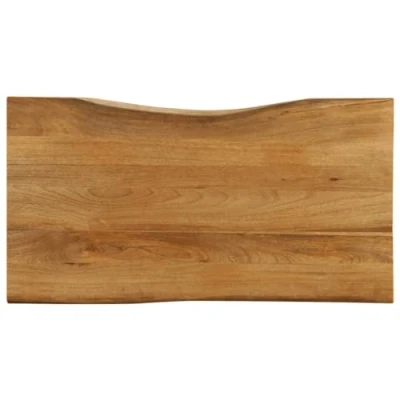 Afbeelding van Tafelblad met natuurlijke rand 120x60x2,5 cm massief mangohout