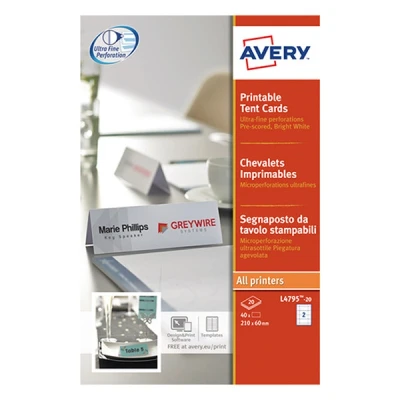 Image de Chevalets imprimables Avery