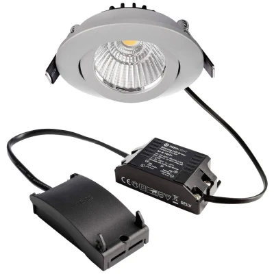Afbeelding van LED plafond inbouwspot Dione 4.000 K zilvergrijs