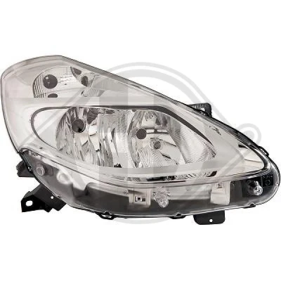 Afbeelding van DIEDERICHS 4415982 Koplampen rechts H7/H7 voor rechtsrijdend verkeer Met elektromotor RENAULT: Clio 3, III Grandtour