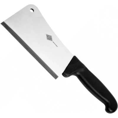 Afbeelding van Eikaso Solingen Hakmes 16 cm Ergonomisch Zwart Handvat RVS Lemmet