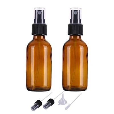Afbeelding van 2 stuks 60 ml lege glazen spuitfles, spuitfles met fijne spray, nevelspray, navulbaar, voor op reis