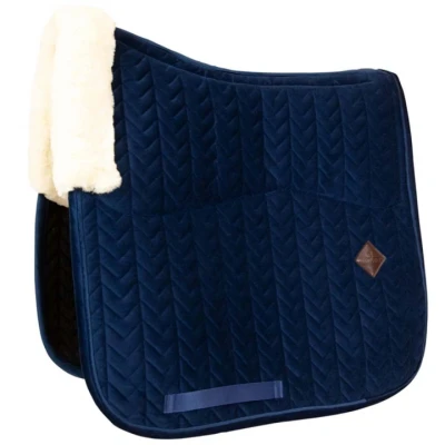 Afbeelding van Kentucky Zadeldekje Skin Friendly Velvet Dressuur Navy Full