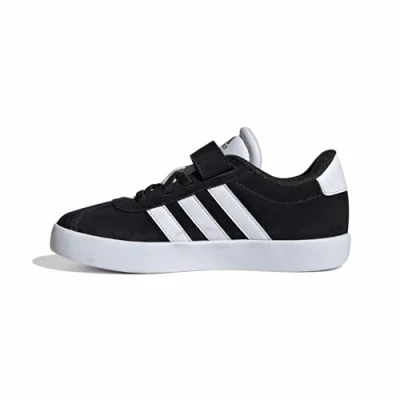 Image de adidas Chaussures VL Court 3.0, Core Black/Cloud White/Core Black, 35 EU, Black Cloud White EU