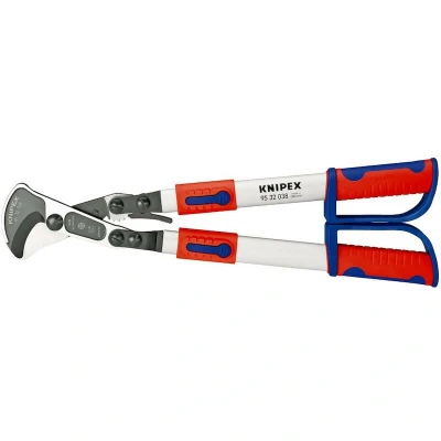 Image de KNIPEX 95 32 038 coupe câble (principe du cliquet) avec poignées télescopiques multi composants 570 mm