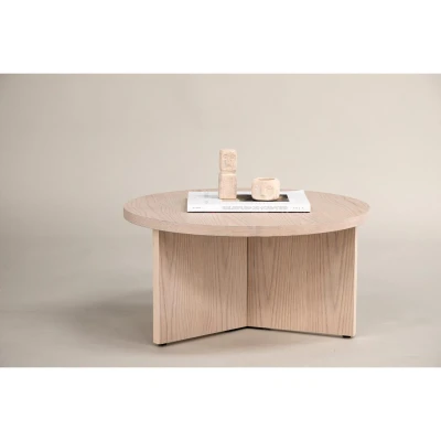 Afbeelding van Elvira ronde salontafel ø85 cm whitewash
