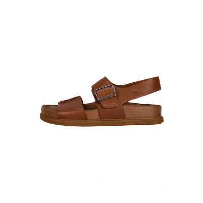 Afbeelding van Clarks Torford Strap Sandalen, Heren, Maat: 44.5, Tan leather Leer