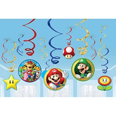 Afbeelding van amscan Super Mario SWRL VLE Pack 12CT