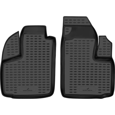 Afbeelding van WALSER XTR 75265 Vloermatset Waterdicht Rubber voor en achter Zwart Op maat gemaakt