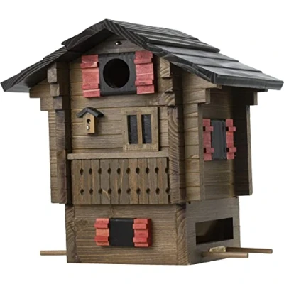 Afbeelding van Wildlife Garden Multiholk Fjällstugan Nestkastje/voederhuisje WG215