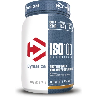 Afbeelding van Dymatize Iso 100 Whey Hydrolisaat 900gr Peanut Chocolate