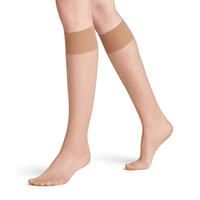 Afbeelding van FALKE Seidenglatt 15 DEN W KH transparant effen 1 paar lange damessokken (1 stuk), Beige (Cocoon 4859)