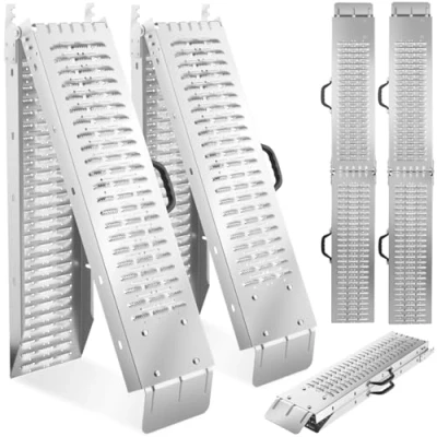 Afbeelding van tectake® Set van 2 oprijplaten Björn inklapbaar, belastbaar tot 400 kg 166 cm 405021