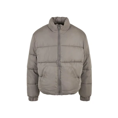 Afbeelding van Urban Classics Cropped Puffer Jacket Winterjas, Heren, Maat: Small, Asphalt