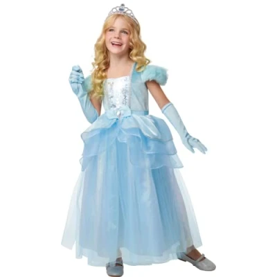 Afbeelding van RUBIES FRANCE Luxe prinsessenkinderkostuum blauw 92/104 (3 4 jaar)