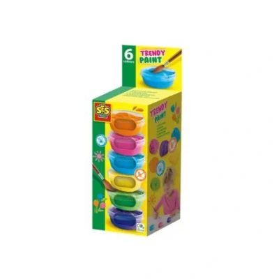 Afbeelding van SES Plakkaatverf Trendy, 6x45ml