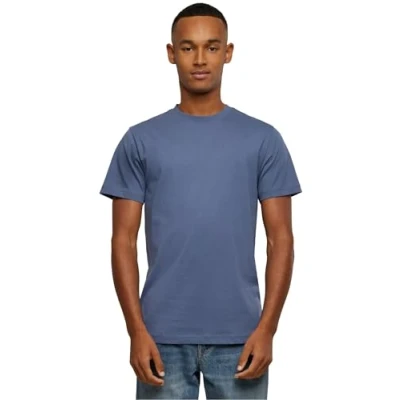 Afbeelding van Build Your Brand Heren T shirt met ronde hals, basic top, verkrijgbaar in vele kleuren, maten XS tot 5XL, Vintage blauw.