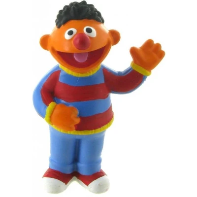 Afbeelding van Sesamstraat Ernie taart topper decoratie 7 cm.