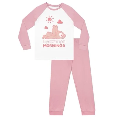 Afbeelding van Disney Stitch pyjama, Lilo en Stitch, pyjama voor jongeren, katoen, pyjamasets meisjes, Roze