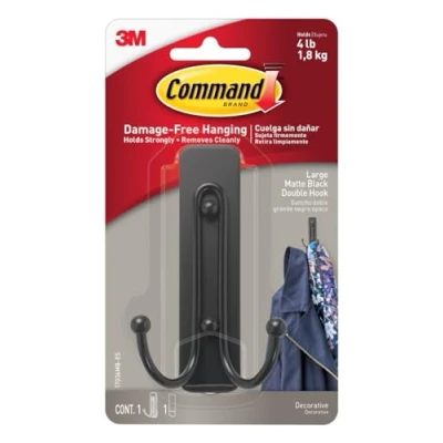 Afbeelding van Command Grote dubbele haak mat zwart 17036MB ES