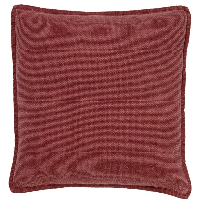 Afbeelding van Dutch Decor BOWIE Sierkussen van gewassen katoen Merlot 45x45 cm rood